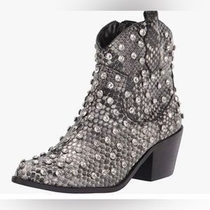 Betsey Johnson Jenkins rhinestone boots